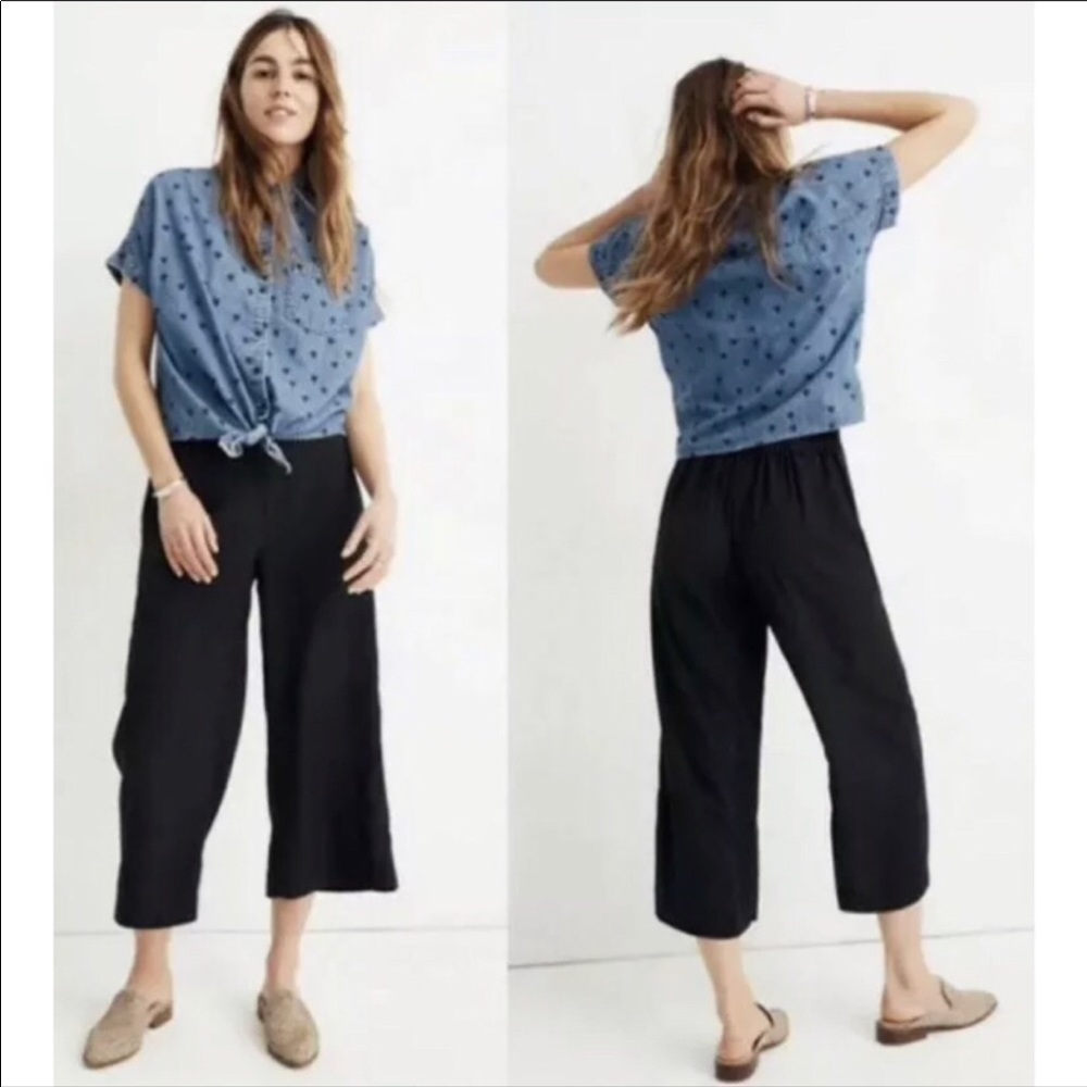 MADEWELL Wide Leg Pull On Culotte Pants Size XL